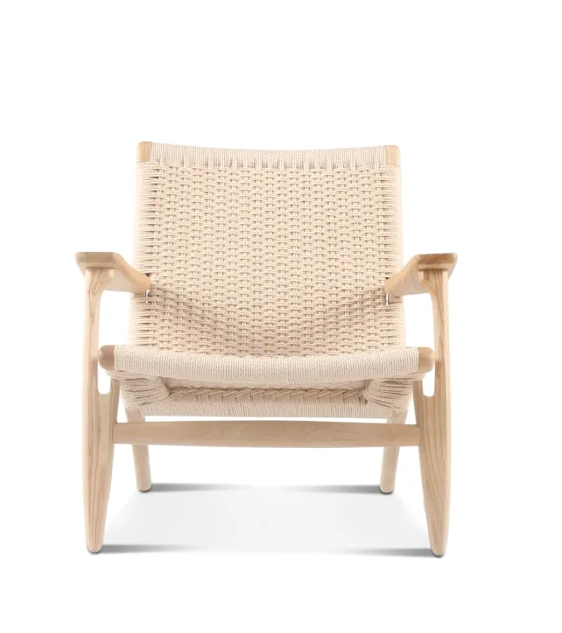 Hans Midcentury Style Natural Cord Armchair