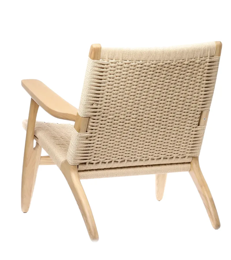 Hans Midcentury Style Natural Cord Armchair