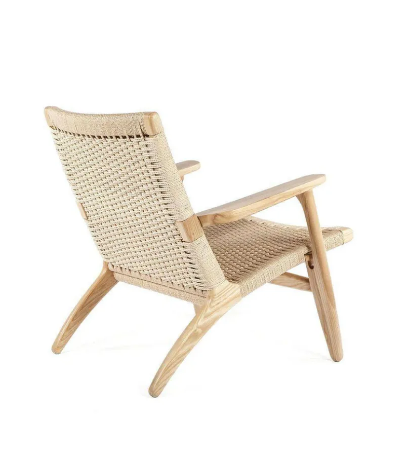 Hans Midcentury Style Natural Cord Armchair