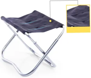 Happyyami Folding Camping Chair Outdoor Rest Seat Lightweight Aluminum Alloy Stool for Fishing Picnic BBQ