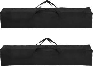 HARFINGTON 2pcs Camping Chair Replacement Bag 47.2" x 7.9" Folding Chair Carry Bag Oxford Cloth Storage Tent Bag with Handle Strap for Travel Outdoor Camping Sports, Black