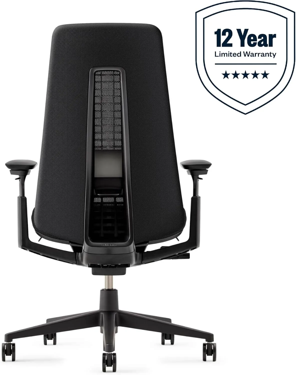 Haworth Fern Office Chair – Ergonomic and Stylish Desk Chair with Breathable Mesh Finish - with Lumbar Support (Coal)