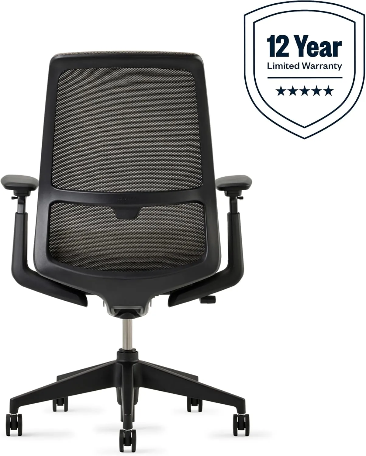 Haworth Soji Office Chair with Ergonomic Adjustments, Flexible Mesh Back (Clay)