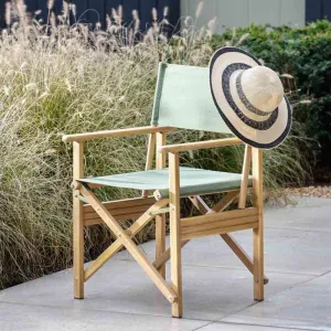 Hayle Olive Green Director’s Chair | Stylish & Foldable Seating