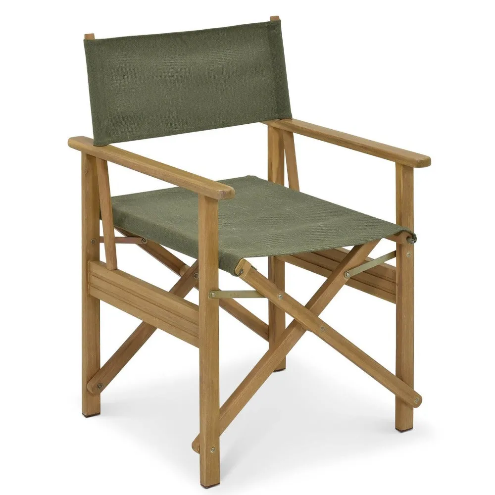 Hayle Olive Green Director’s Chair | Stylish & Foldable Seating
