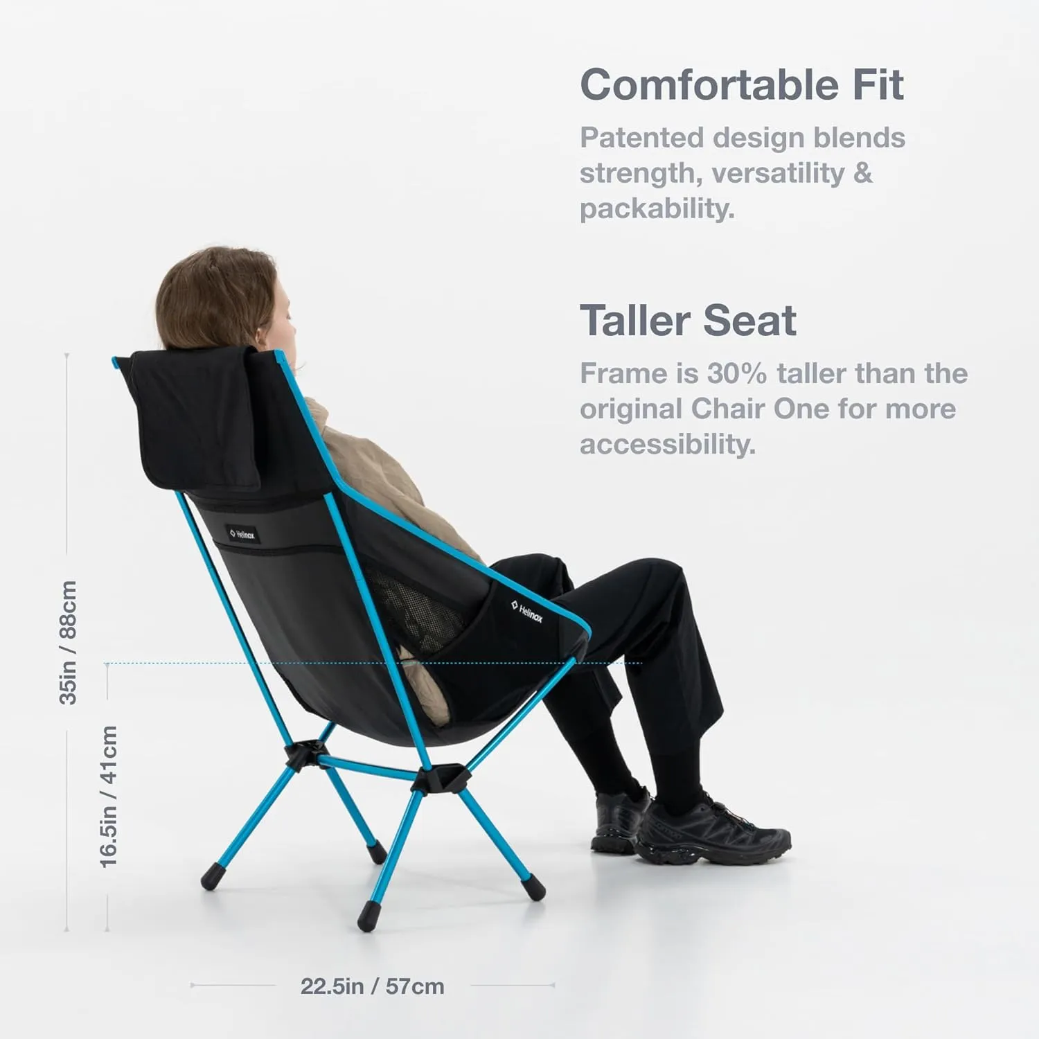 Helinox Chair One Highback (re) High-Performance Camping Chair, Coyote Tan