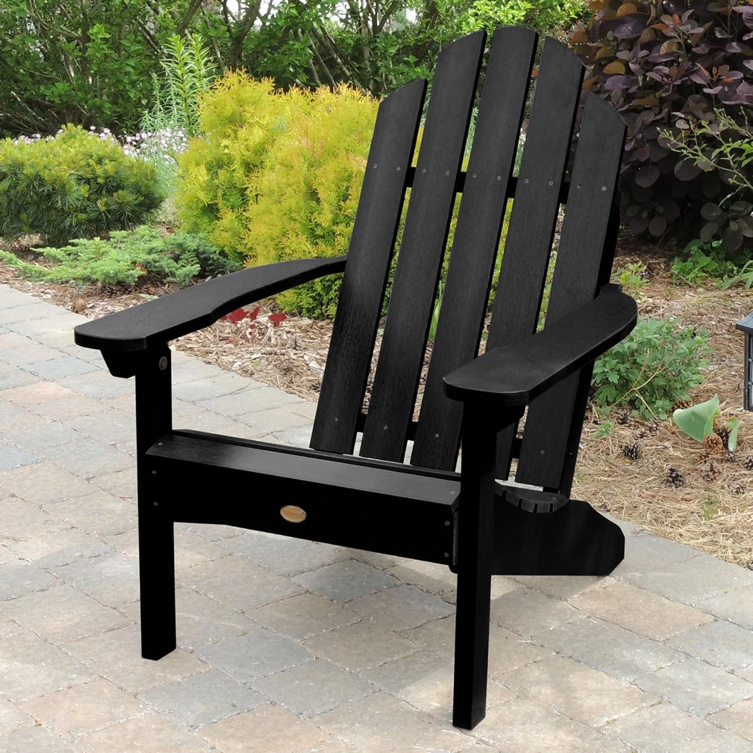 Highwood AD-CLAS1-BKE Classic Westport Adirondack Chair, Black