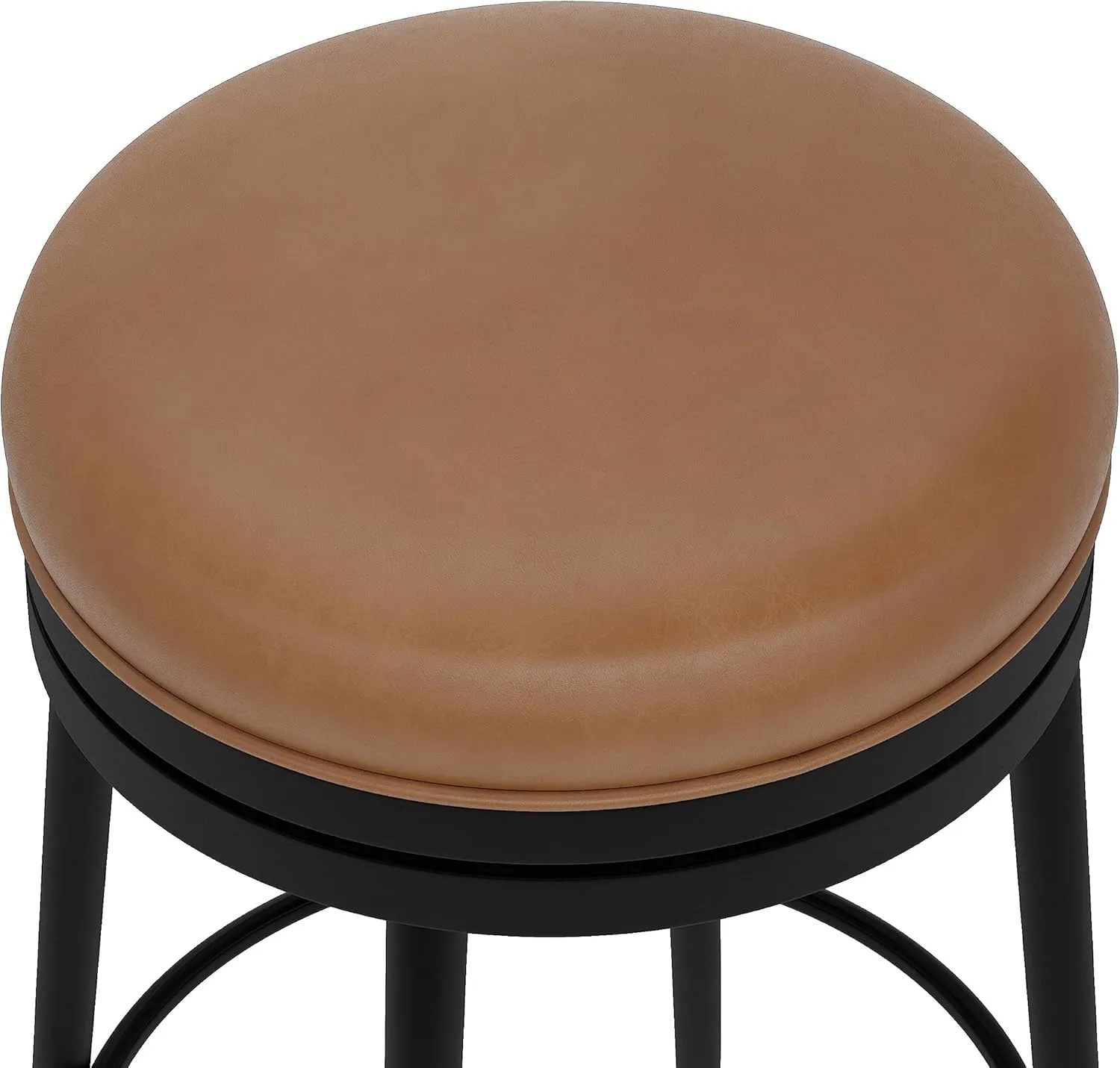 Hillsdale, Aubrie Metal Counter Height Swivel Stool, Matte Black