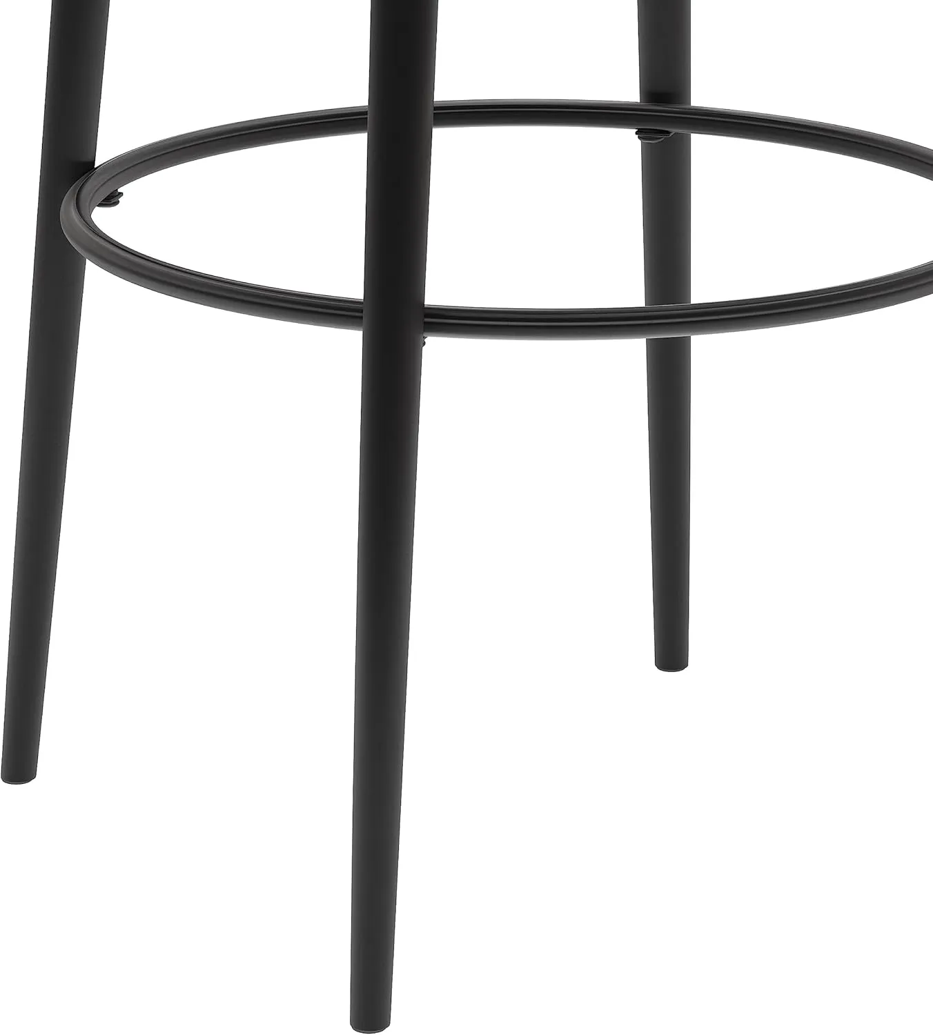 Hillsdale, Aubrie Metal Counter Height Swivel Stool, Matte Black