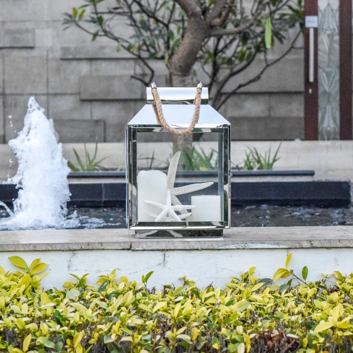 Home Artisan Augustin Stainless Steel Lantern