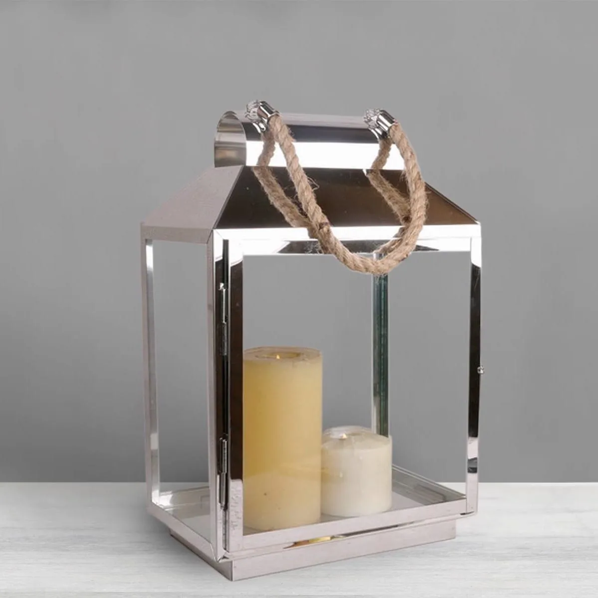 Home Artisan Augustin Stainless Steel Lantern