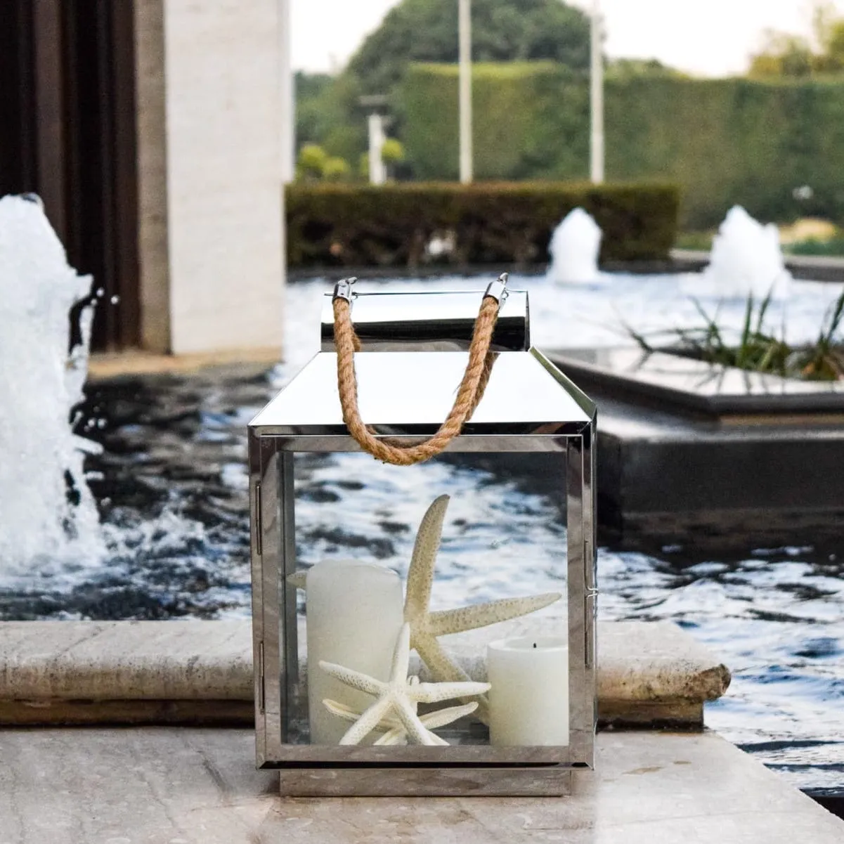 Home Artisan Augustin Stainless Steel Lantern