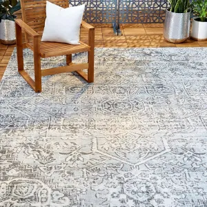Home Dynamix 2491-451 Nicole Miller Patio Sofia Fleur Indoor/Outdoor Area Rug 5'3"x7'2"