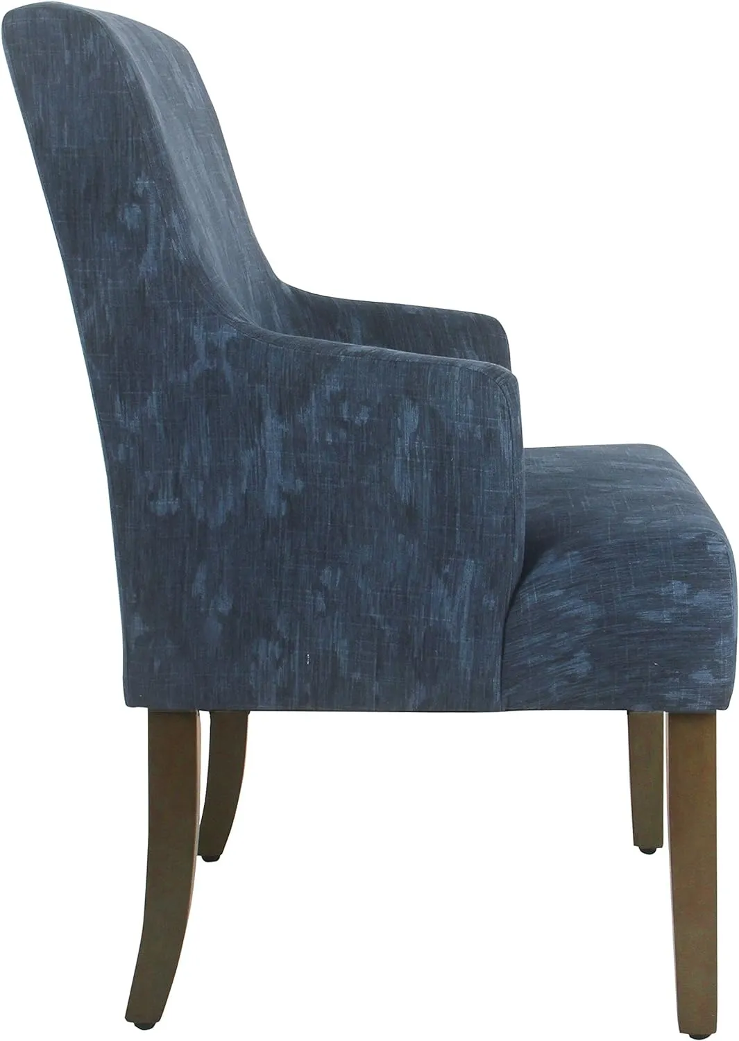 Homepop Home Decor | Upholstered Anywhere Dining Chair | Accent Chairs for Living Room & Bedroom | Decorative Home Furniture (Blue Demask)