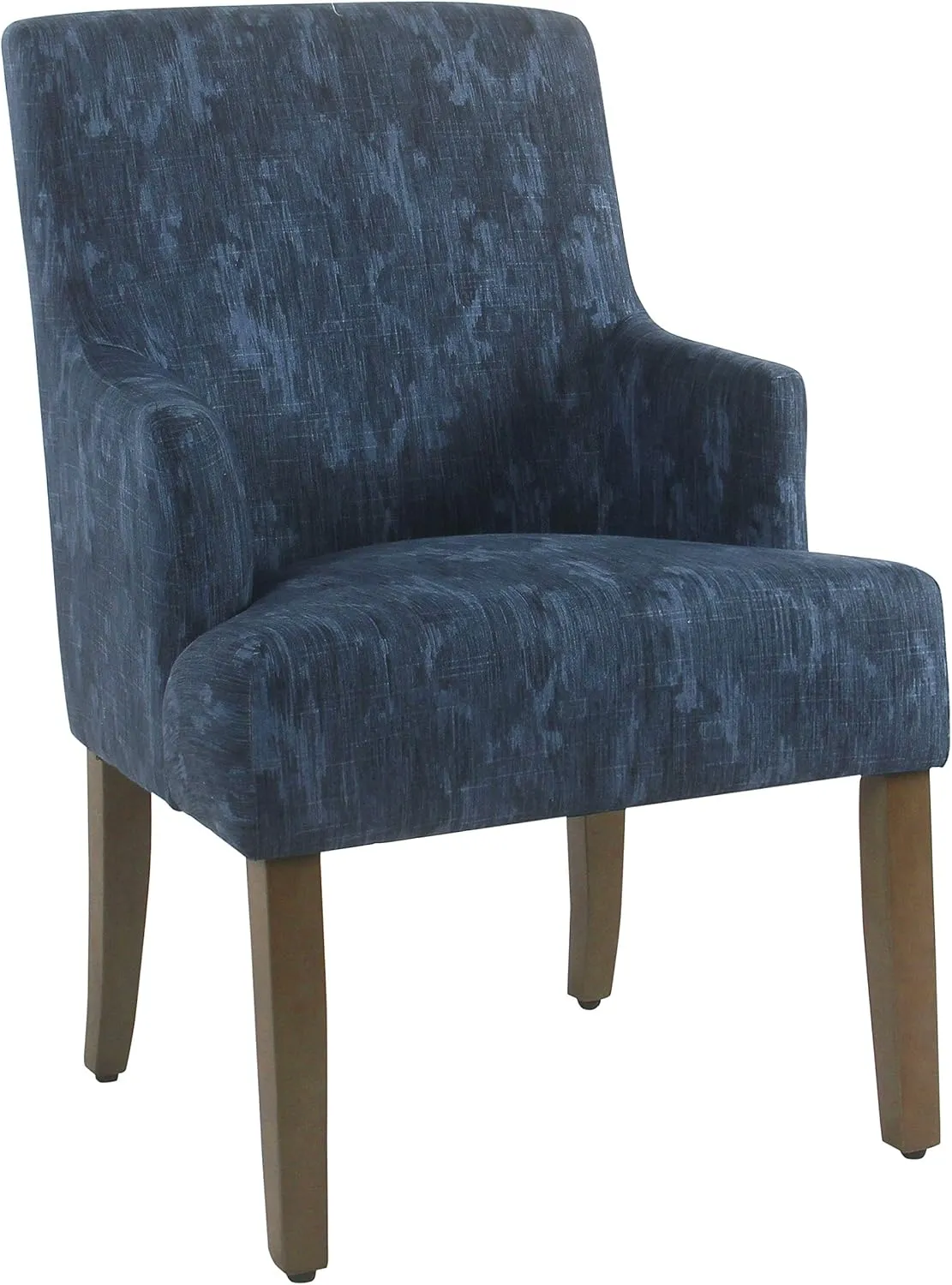 Homepop Home Decor | Upholstered Anywhere Dining Chair | Accent Chairs for Living Room & Bedroom | Decorative Home Furniture (Blue Demask)