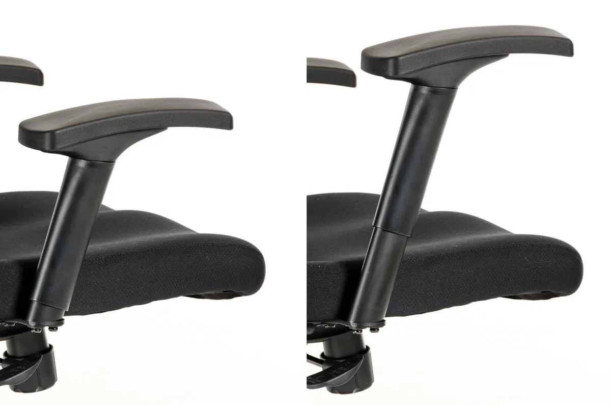 HOMEROOTS 52" Black Plastic And Aluminum Office Chair