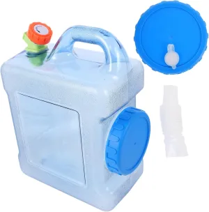 Homoyoyo 1set Capacity Portable Water Container Carrier Premium Water Jar Wide-mouth Opening Easy to Carry Handle for Camping Hiking Picnics and Outdoor Activities Food-grade Material