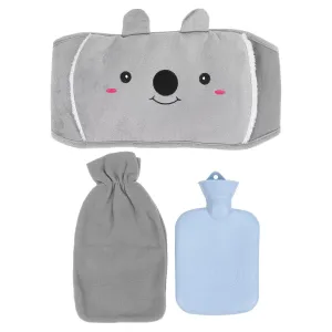 Hot Water Bag, Hot Water Bottle with Soft Cover, Rubber Water Injection Hot Water Bottle, with Waist Cover Feet Neck Hand and Shoulders Warmer for Menstrual Cramps for Girls(Blue)