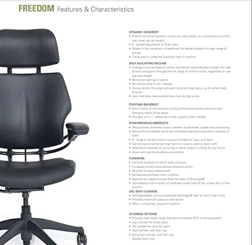 Humanscale Freedom Office Chair with Headrest - Ergonomic Work Chair with Advanced Highly Adjustable Duron Arms and Gel Seat - Wheels for Carpet - Aluminum Frame with Wheat Ginkgo Fabric