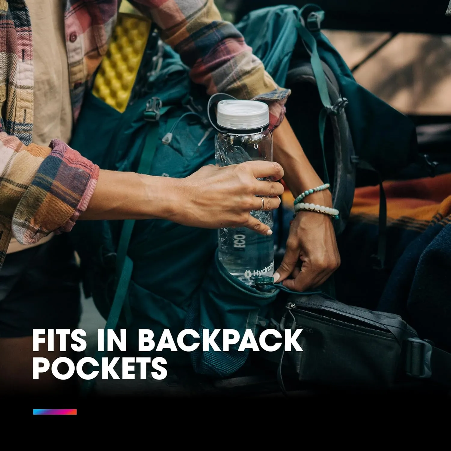 HydraPak Recon Twist & Sip - Wide Mouth Recycled Plastic Water Bottle (24oz or 32oz) - Eco Friendly, BPA Free, Easy Carry