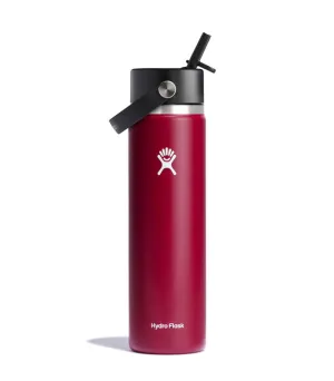 HYDRO FLASK 24 OZ WIDE FLEX STRAW CAP BERRY