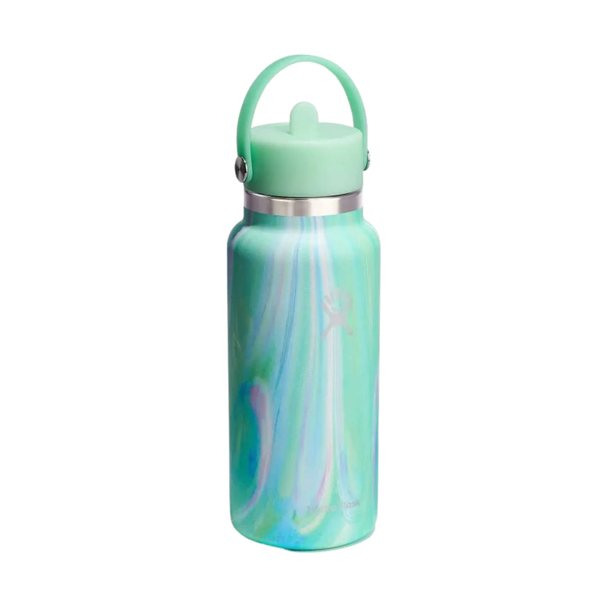 Hydro Flask 32 oz Wide Mouth With Flex Straw Cap - Jelly Green (Limited Edition)