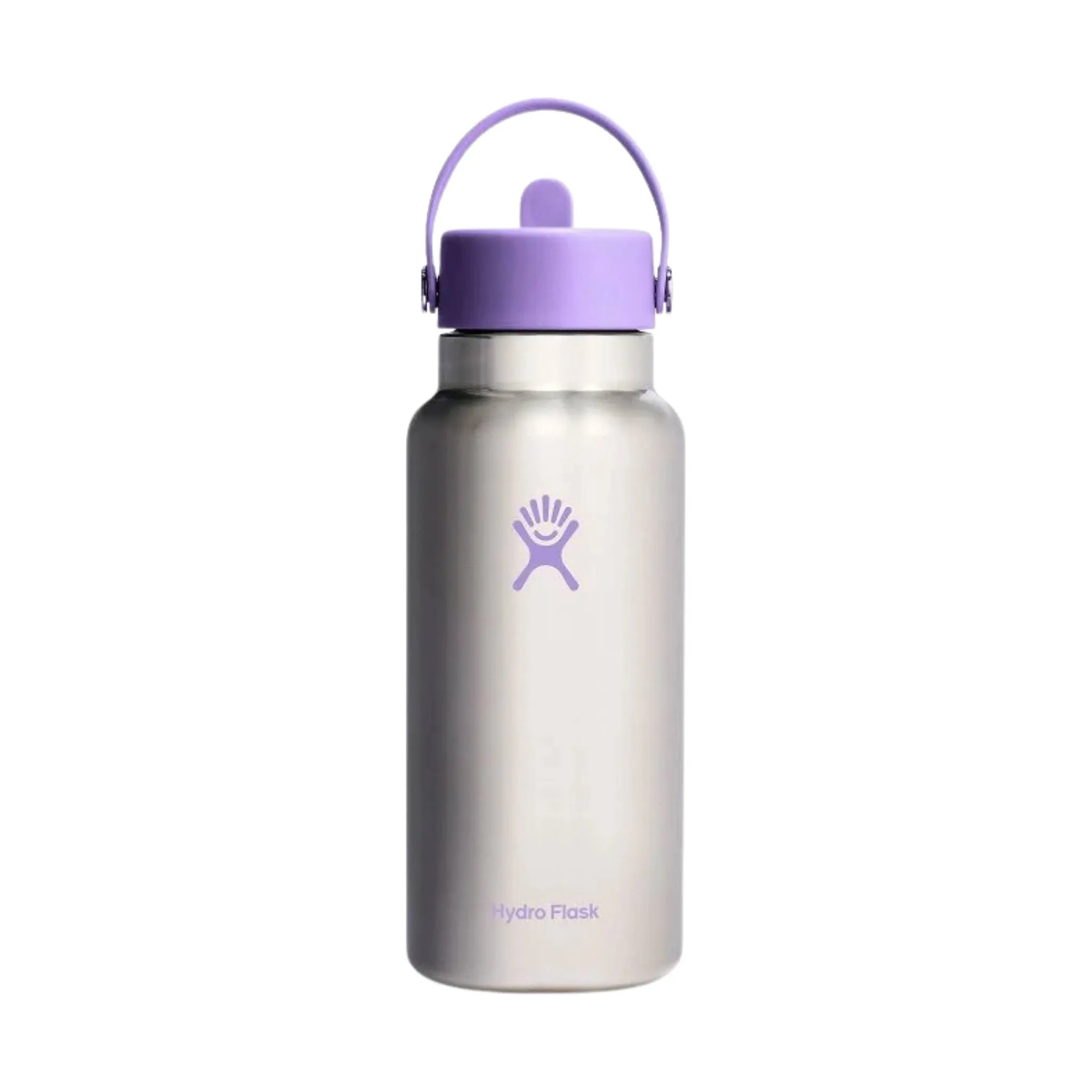 Hydro Flask 32 oz Wide Mouth With Flex Straw Cap - Stainless Violet (Limited Edition)