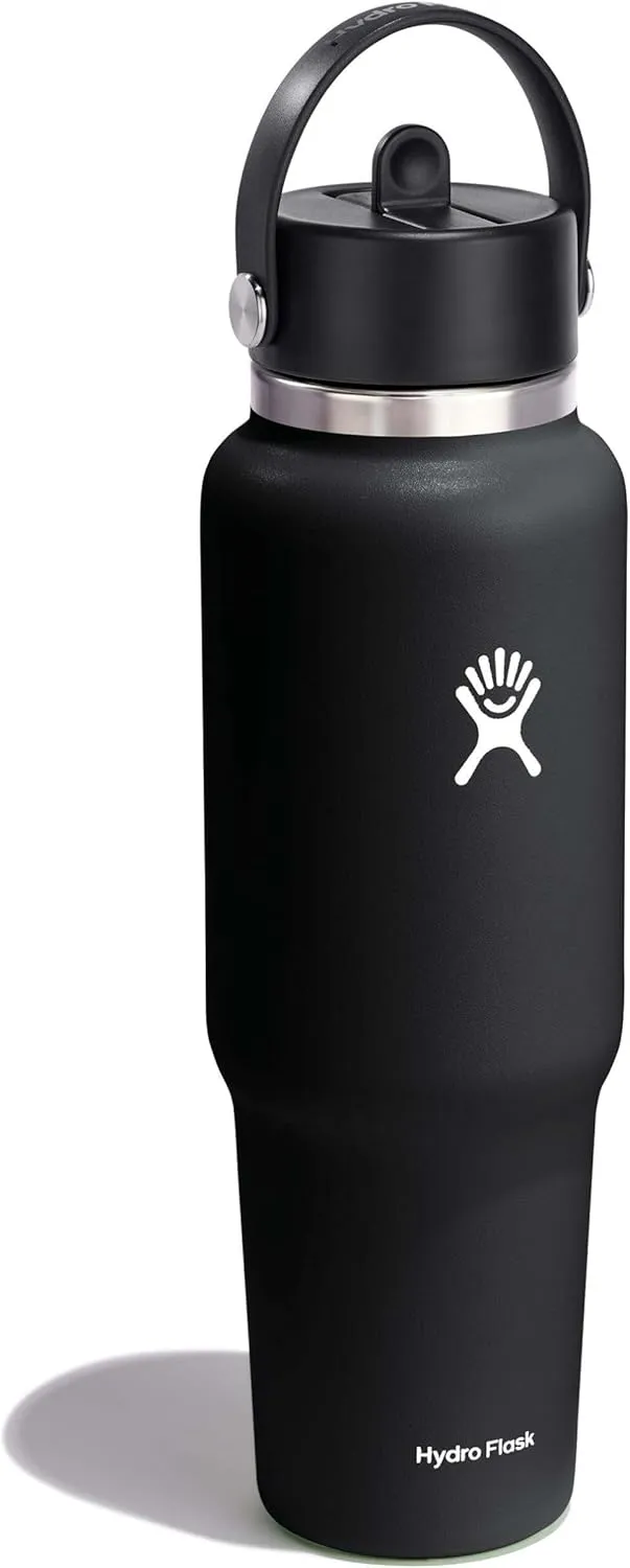 Hydro Flask 40 OZ Wide Flex Straw Travel Bottle Black