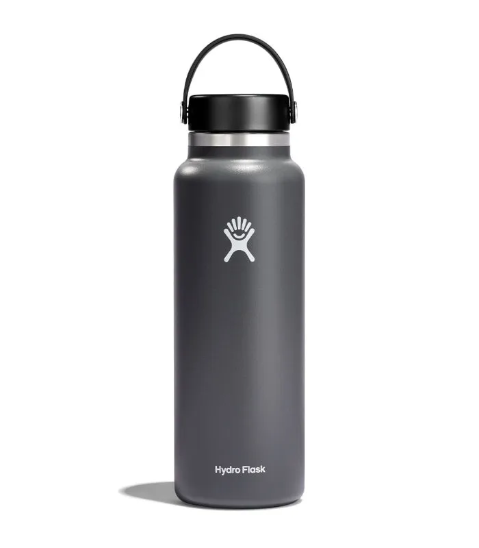 HYDRO FLASK 40OZ WIDE FLEX CAP STONE