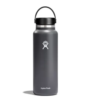 HYDRO FLASK 40OZ WIDE FLEX CAP STONE