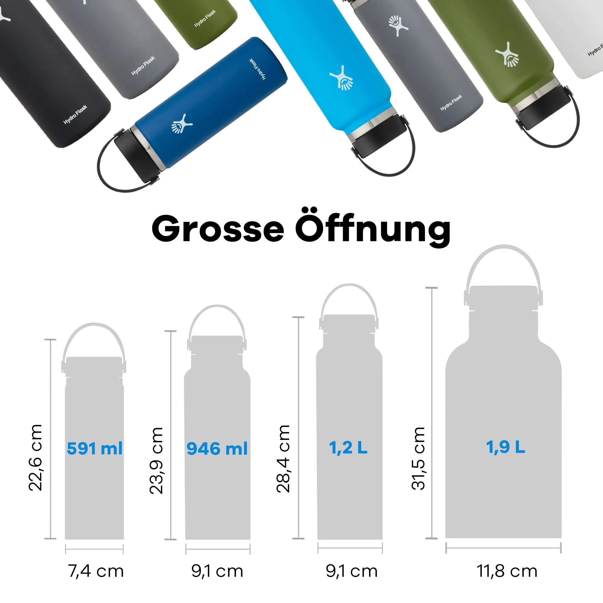 Hydro Flask Wide Mouth Bottle with Flex Cap