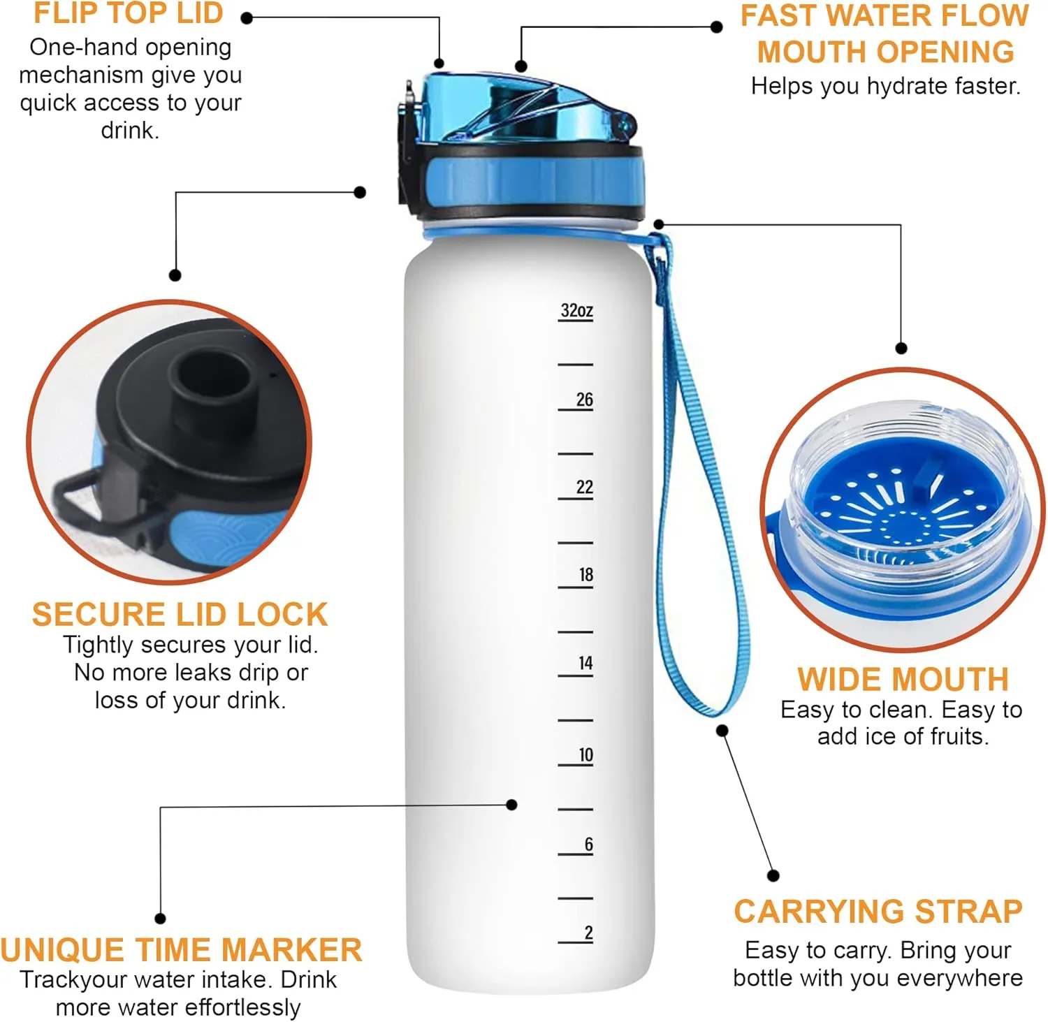 Hyturtle Personalized Baseball 32 Oz Motivational Water Bottle, Some Boys Are Just Born With Baseball In Their Souls Custom Name Gifts For Women Men Boys Sport Lovers On Birthday Mother's Day