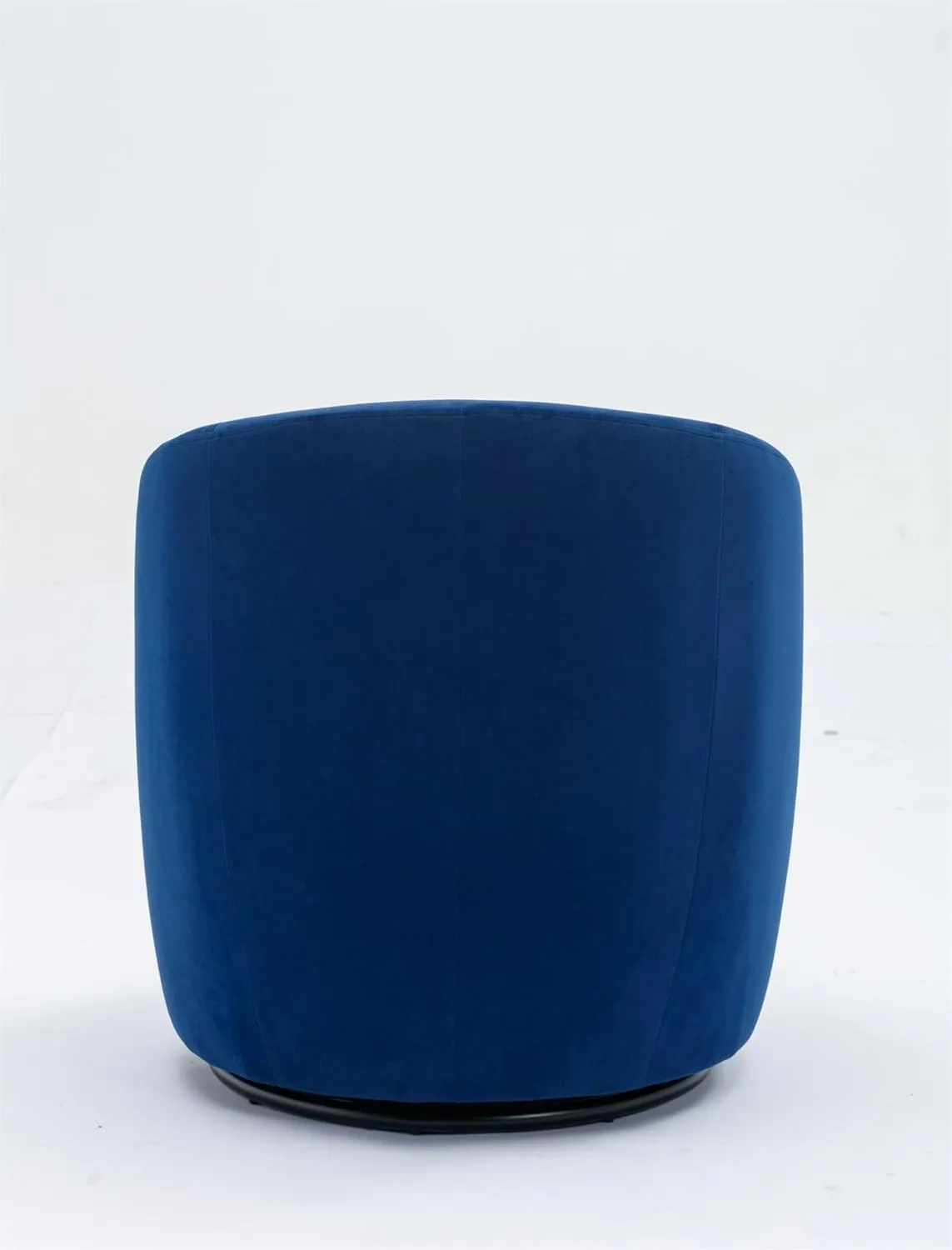i-POOK Swivel Accent Chair, Modern Velvet Upholstered Armchair Lounge Chair with Metal Base and Padded Cushion Comfy Single Sofa Chair with 360 Degree Swiveling Accent Chairs for Living Room, Blue
