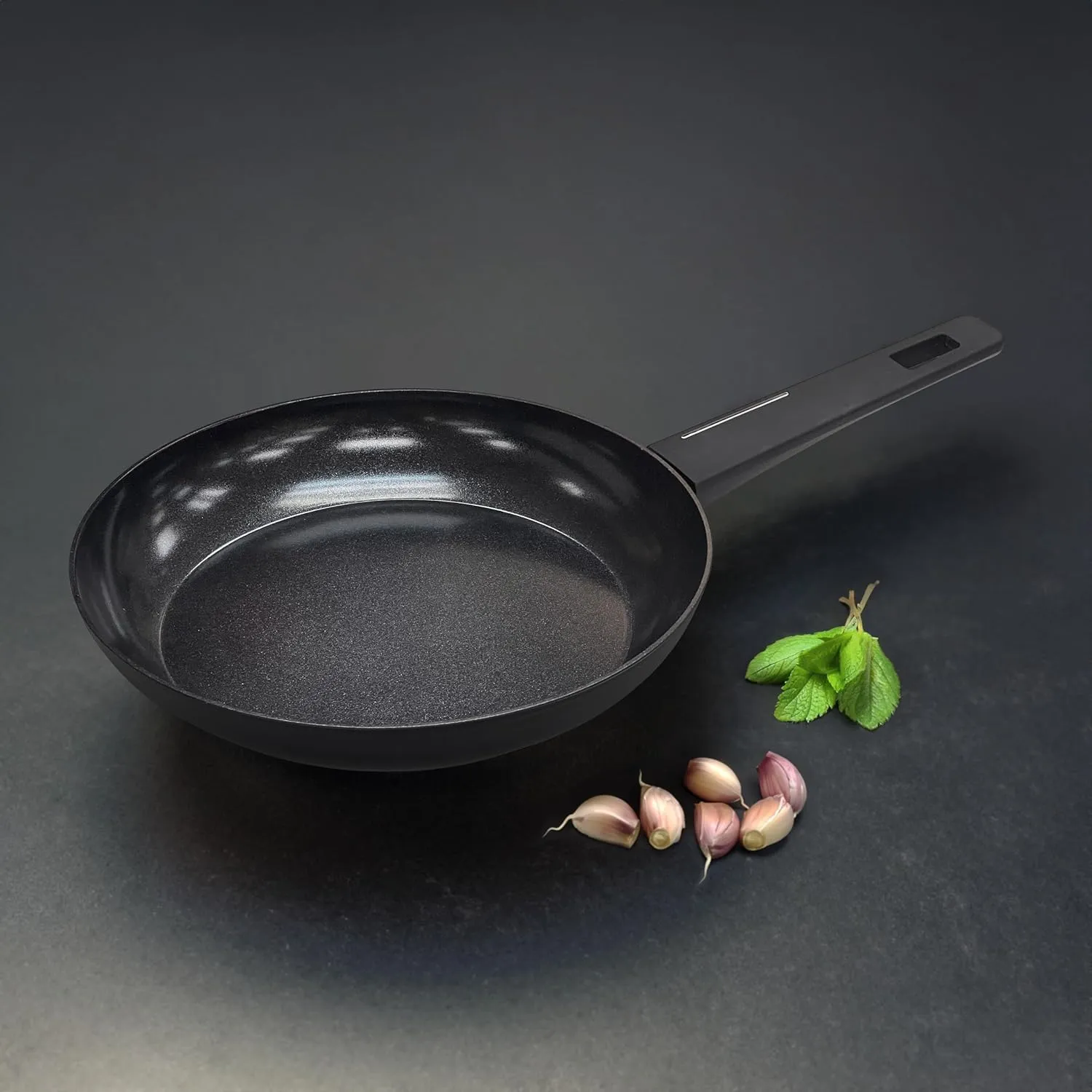 IKO Black Label Ceramic Skillet Non-Stick Frying pan, Kitchen Pots and Pans Cookware, Eco Friendly and Dishwasher Safe, 100% Free of PFAS/PTFE/PFOA/LEAD/CADMIUM (Silver, 9.5 Inch)