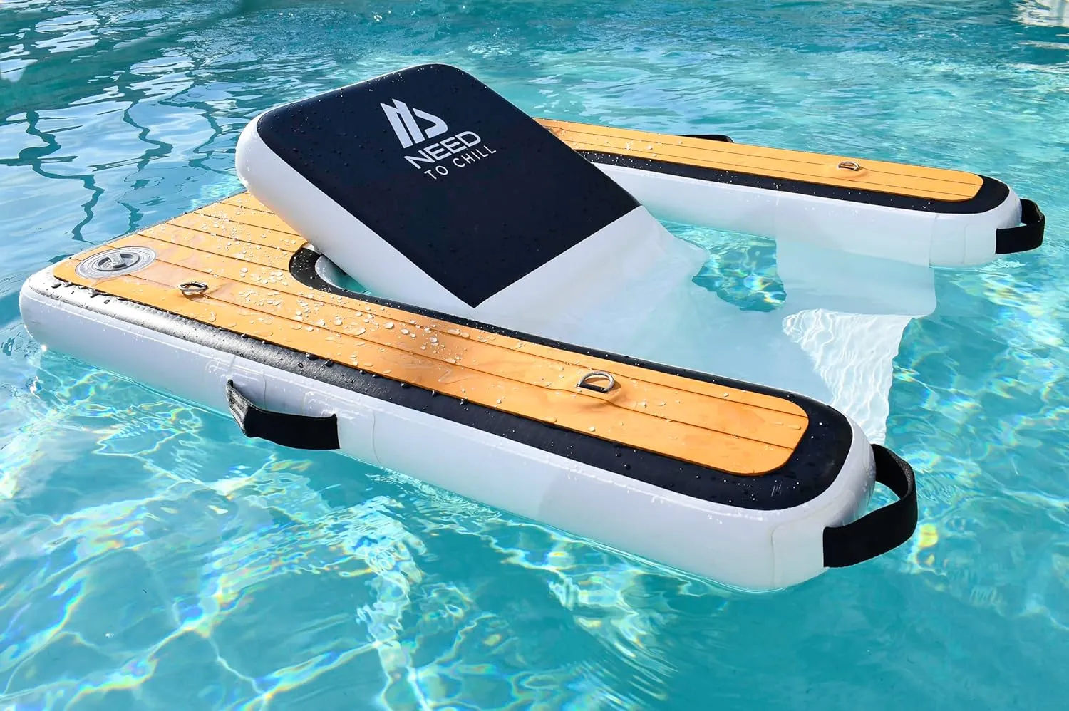 Inflatable Chair – Premium Outdoor Blow Up Seat Lounger for Boating, Beach, Lake, Pool - Includes Pump & Travel Bag - Foldable Water Floating Device for Adults Summer