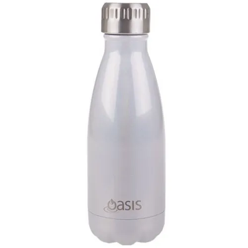 Insulated Drink Bottle Oasis Stainless Steel Double Wall Lustre 350ml - Pearl