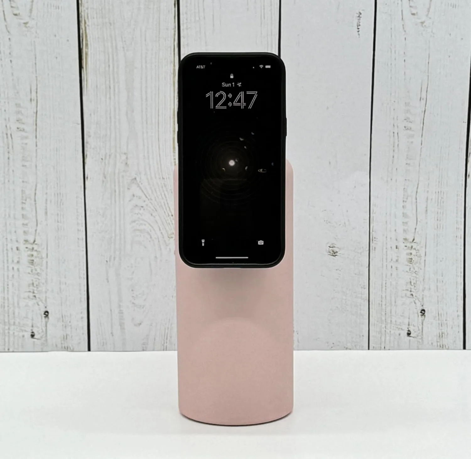 Insulated Water Bottle with Magnetic Phone Handle! Introducing the Hydration Buddy (Pink)