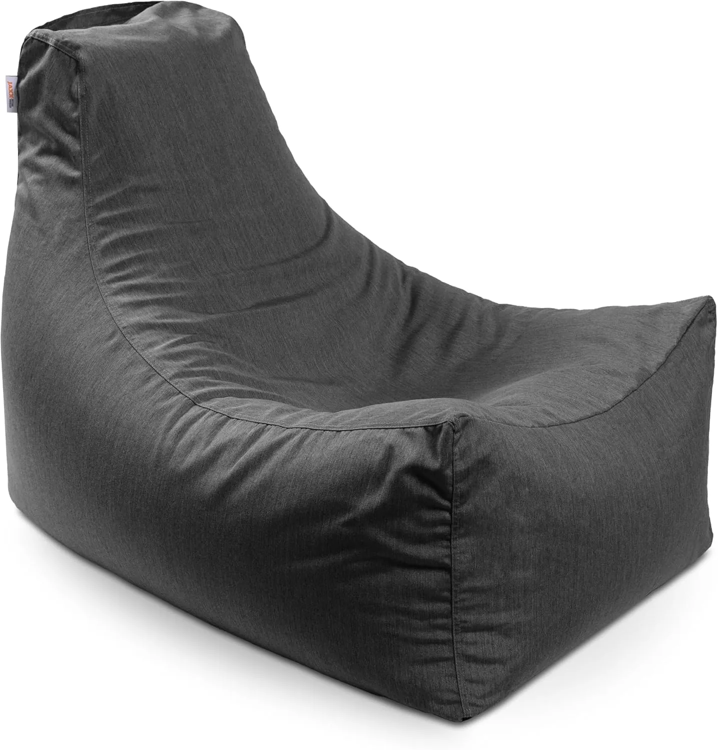 Jaxx Juniper Outdoor Bean Bag Patio Chair & Poolside Lounge, Charcoal Sunbrella