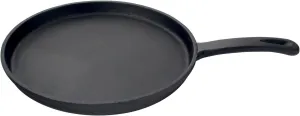 Jim Beam 10.5" Pre Seasoned Cast Iron Skillet for Grill, Gas, Oven, Electric, Induction and Glass, Black