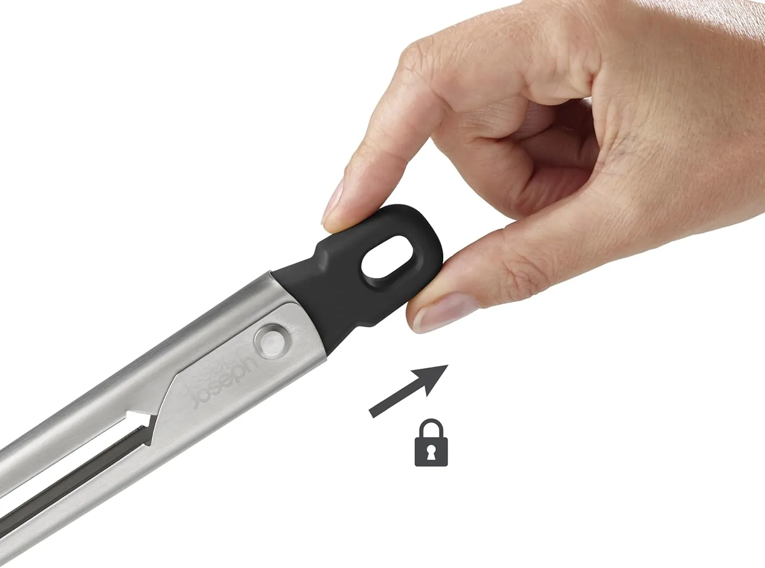 Joseph Joseph Elevate Fusion Set of 2 Silicone Tongs with Integrated Tool Rests, Stainless Steel