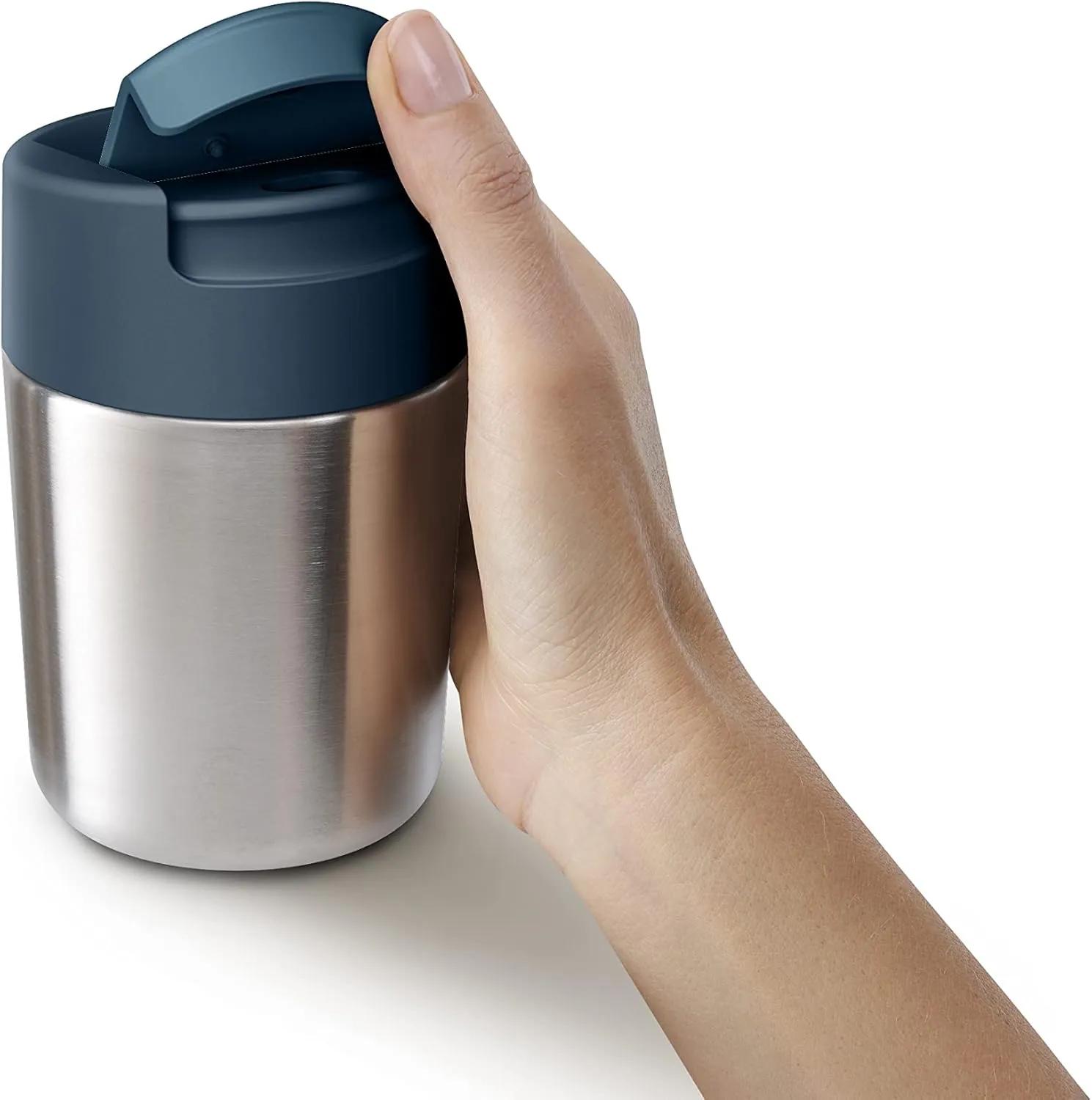 Joseph Joseph Refill Reuse Repeat 2-piece Travel Mug & Bottle Set, Stainless Steel, reusable coffee cup and insulated thermal bottle