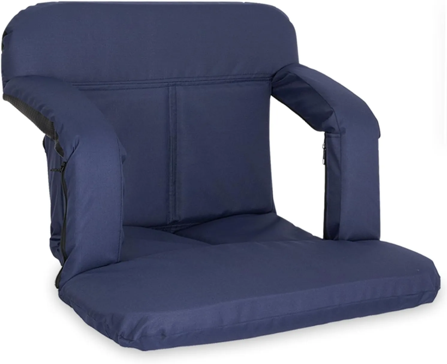 KHOMO GEAR Stadium Bleacher and Bench Seat Chair with Padded Reclining Cushion and Armrest and Carry Straps