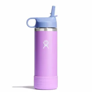 Kids Wide Mouth Straw Lid Bottle And Boot - 18 Oz Anemone