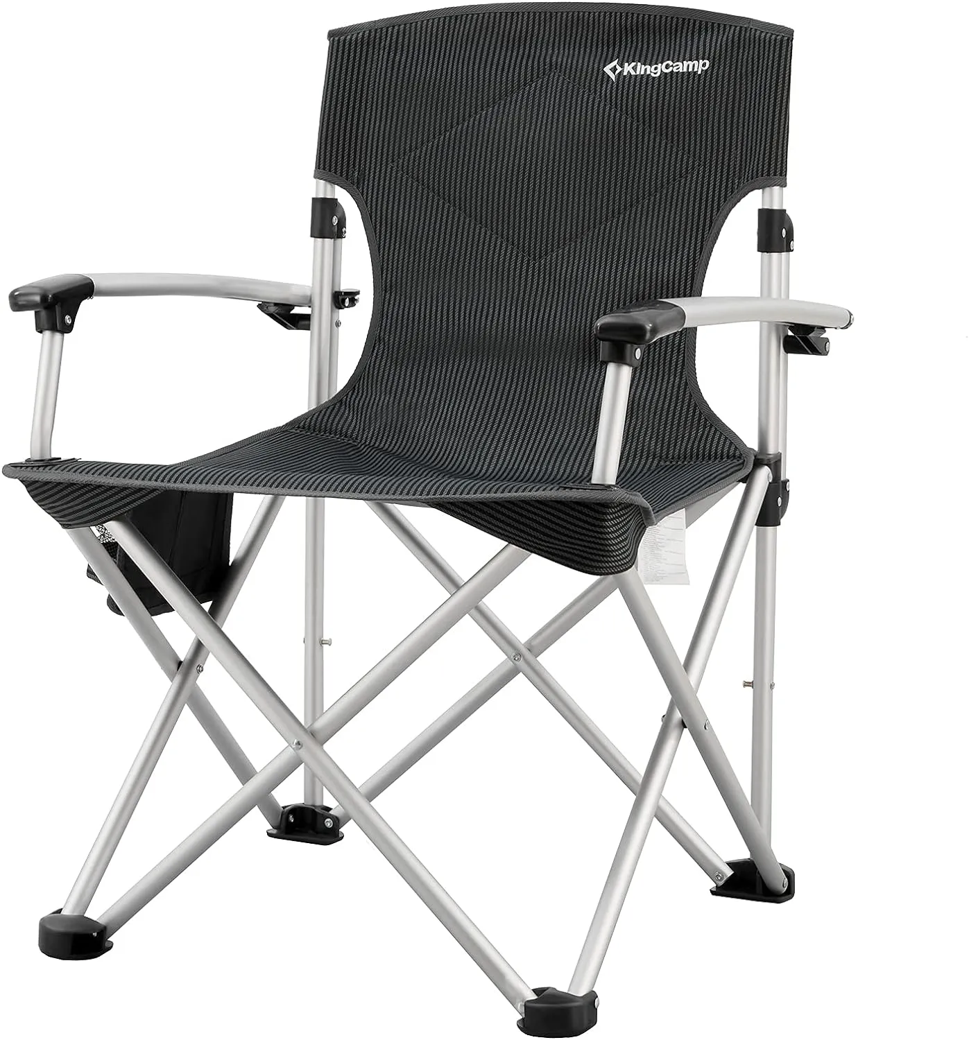 KingCamp KC2138_BLACKSTRIPS-USVC Camping Chair, ONE Size