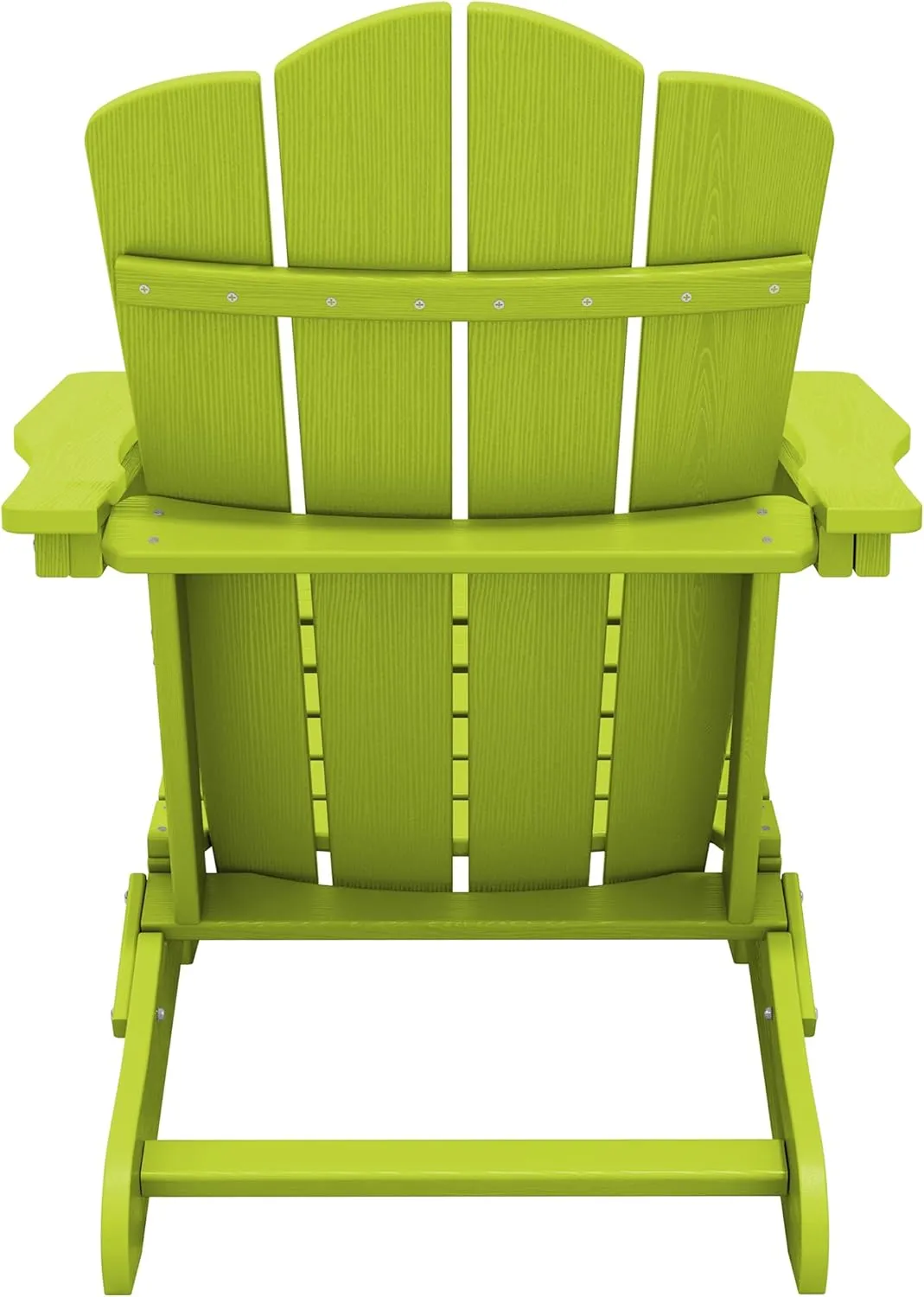 KINGYES Folding Adirondack Chair Set of 2, HDPE All-Weather Folding Adirondack Chair, Apple