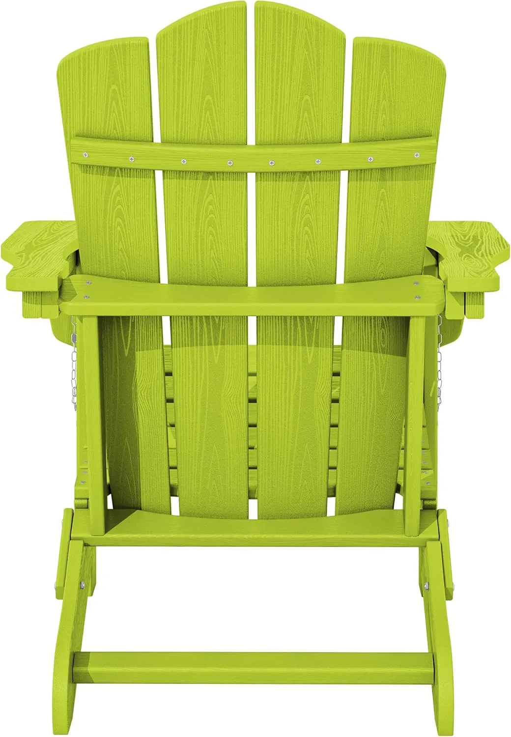 KINGYES Folding Adirondack Chair Set of 2, HDPE All-Weather Folding Adirondack Chair, Apple