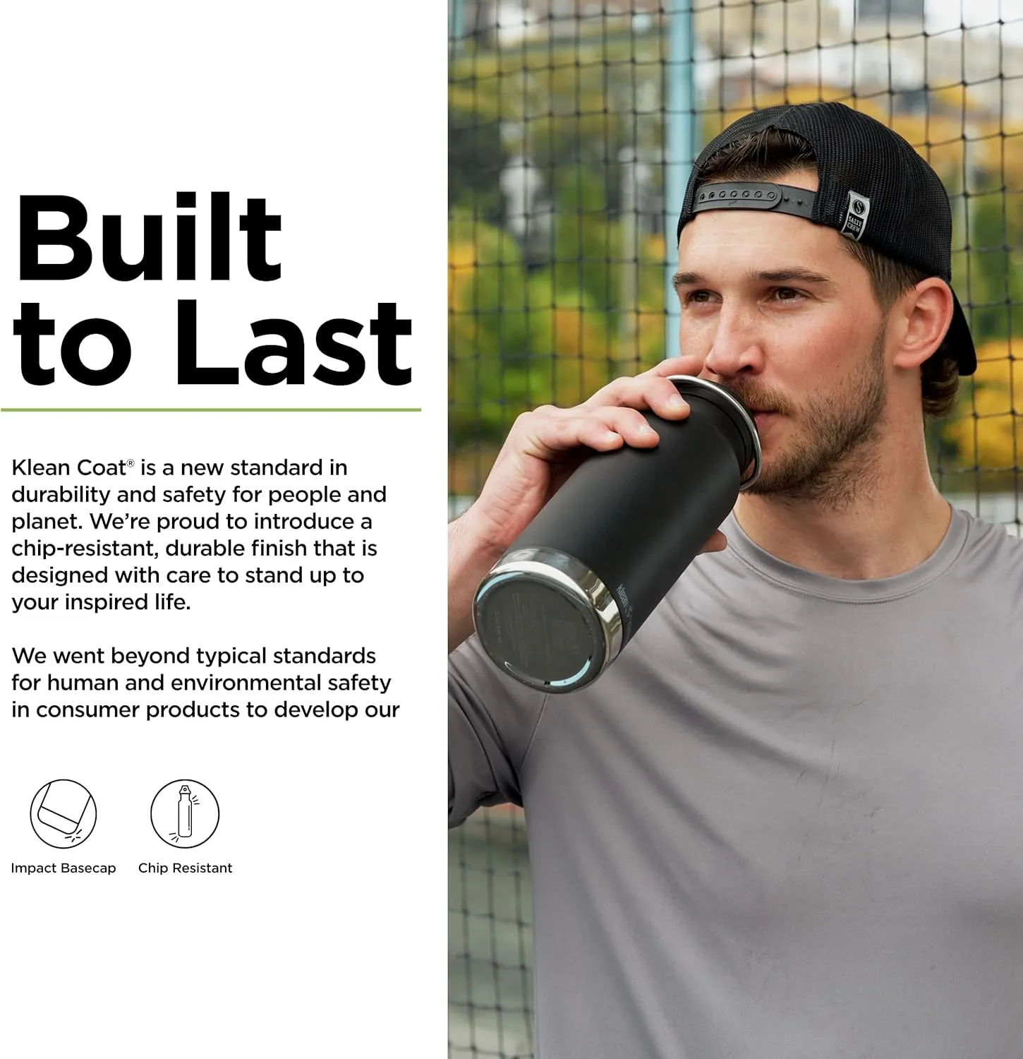 Klean Kanteen 32oz TKWide Insulated Water Bottle with Twist Cap - Black