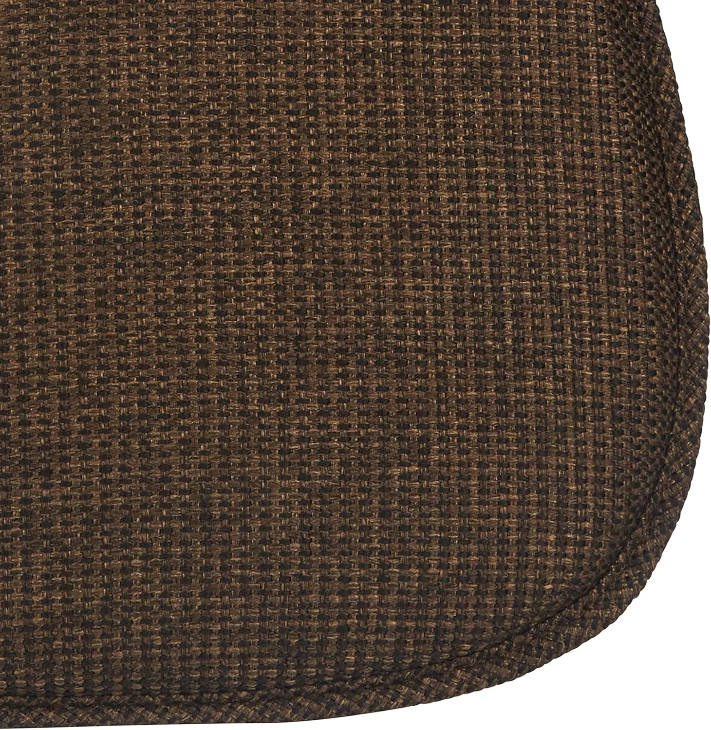 Klear Vu Gripper Non-Slip Mid Century Modern Shell Chair Cushion, Assembled in USA, Extra Thick Fill, Omega Upholstery Fabric, Set of 4 for Dining Room and Kitchen, 4 Count (Pack of 1), Brown