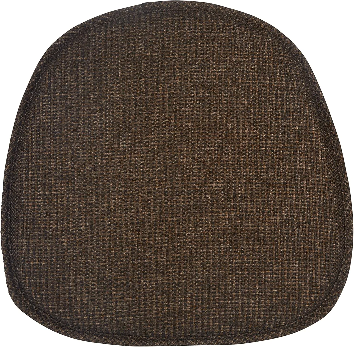 Klear Vu Gripper Non-Slip Mid Century Modern Shell Chair Cushion, Assembled in USA, Extra Thick Fill, Omega Upholstery Fabric, Set of 4 for Dining Room and Kitchen, 4 Count (Pack of 1), Brown