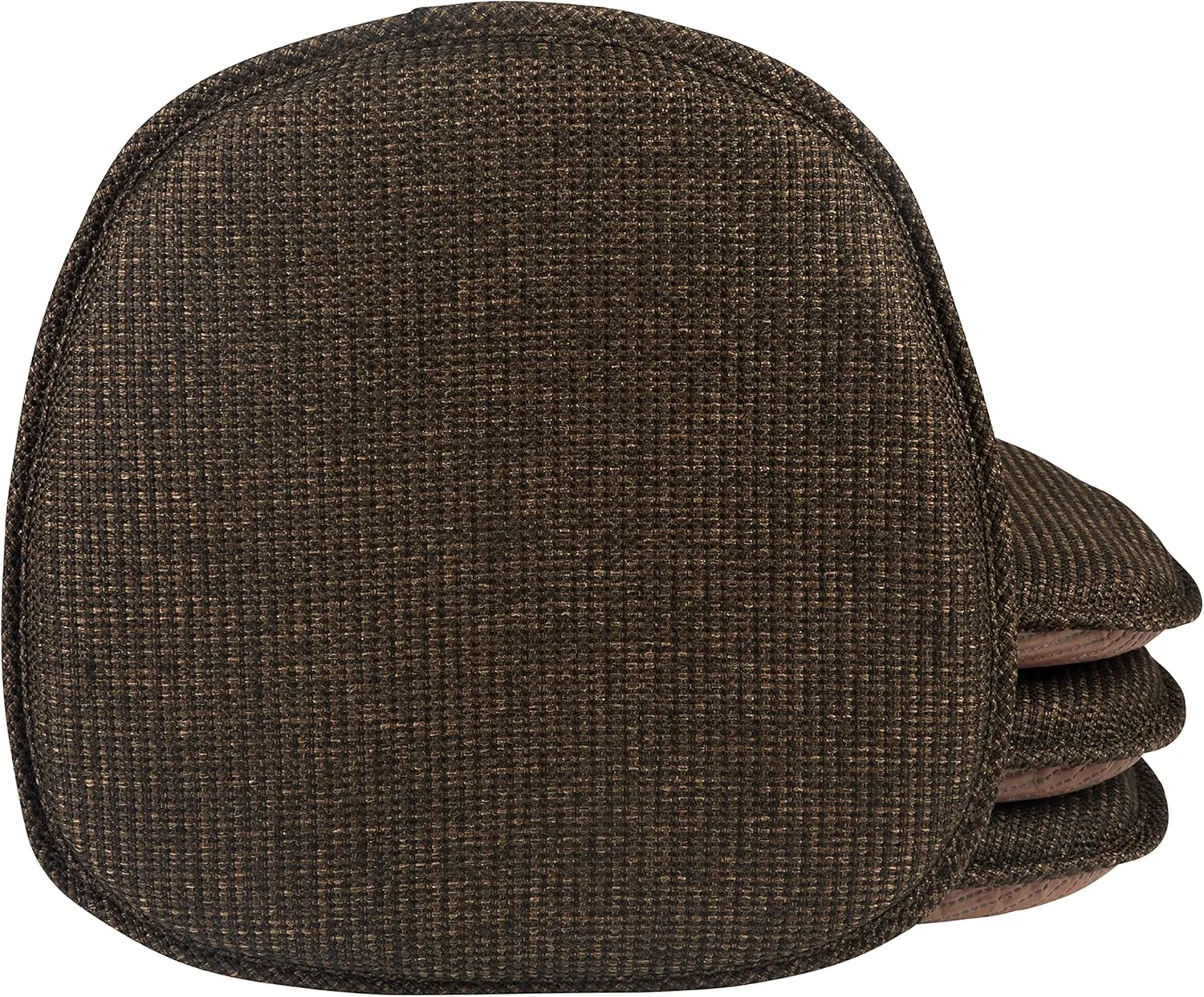 Klear Vu Gripper Non-Slip Mid Century Modern Shell Chair Cushion, Assembled in USA, Extra Thick Fill, Omega Upholstery Fabric, Set of 4 for Dining Room and Kitchen, 4 Count (Pack of 1), Brown